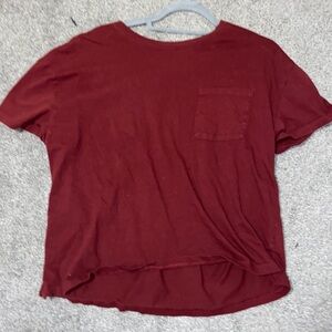 Maroon Cotton T-shirt